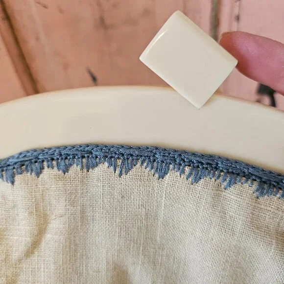 Cath Kidston Floral Embroidered Linen Handbag Purse - Picture 9 of 11